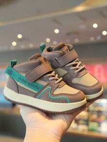 Back To School Children's Shoes, 2025 Spring & Autumn New High-Top Casual Shoes For Toddler Boys, Soft Bottom Baby Walking Shoes