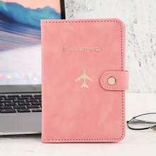 Passport Holder, Cute Passport Book, Waterproof PU Leather Passport Wallet, Essential Accessories For International Travel, Suitable For Women And Men, Cruise Essentials - 粉色 - 查看 2