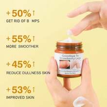 ARCHIDATE Strawberry Leg Cream, Rough And Bumpy Skin Cream, Fade Strawberry Spots, Nourish &Amp; Moisturize Dry Skin, Smoothing &Amp; Buffing Body Scrub Exfoliator - trắng - Xem 4