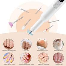 Portable Rechargeable Cordless Electric Nail Drill - Professional Nail File Machine With Drill Bits & Sanding Bands For Acrylic Gel Nails, Manicure & Pedicure Polishing