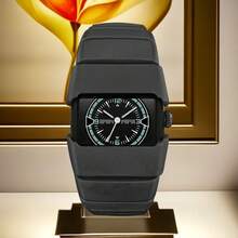 1pc Men's Quartz Watch Y2K Research Institute Authentic Millennium Vintage Original Star Ring Chronograph Advanced Niche Versatile Future