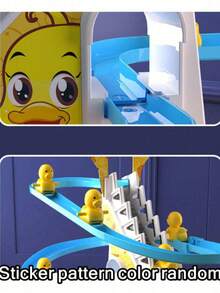 1Set Duck-Shaped Children's Doll Set, Can Climb Ropes And Slides, With The Effects Of Gravity, Light And Music, Suitable As Birthday Gifts And Children's Educational Games. - Multicolor - View 4