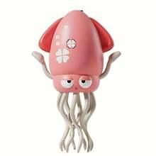 Electric Automatic Obstacle-Avoiding Octopus, LED Light Music Dance, Intelligent Obstacle-Avoiding Magic Dance, Indoor Entertainment Toy, Family And Friends Suitable Gift - Pink - View 1