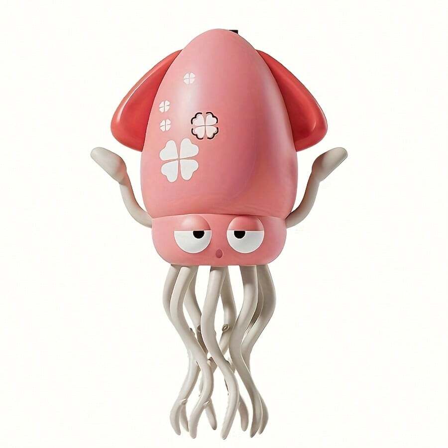 Electric Automatic Obstacle-Avoiding Octopus, LED Light Music Dance, Intelligent Obstacle-Avoiding Magic Dance, Indoor Entertainment Toy, Family And Friends Suitable Gift - Pink - View 1