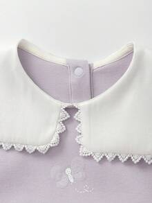 Balabala Young Girl 2025 Autumn New Arrival Chiffon A-Line Dress - Pink Purple - View 9