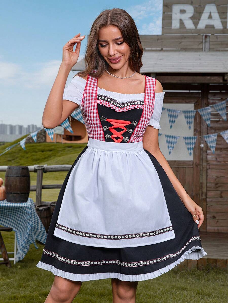 Robe de serveuse bavaroise COS, costume de servante pour l'Oktoberfest ...