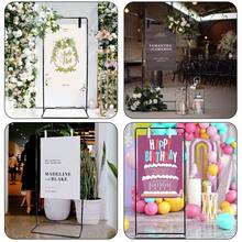 Vincidern 1PC Black Heavy-Duty Adjustable Wedding Poster Stand Sturdy Metal Easel , 69" Wedding Sign Holder,Metal Poster Stand For Seating Charts,Event Decor,Bridal Shower,Valentine's Day Event Party Supplies - 黑 - 查看 3