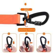 Waterproof Dog Leash, Dog Traction Rope, Easy To Clean Traction Rope, Reflective Recall Training Tracking Rope, Suitable For Small, Medium And Large Dogs, Suitable For Training, Beach, Yard, Play, Camping - Can Be Used With Waterproof Collar - Premium Dog Leash - Orange - View 3