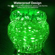 48 Pack Fairy Lights Battery Operated [3 Modes], 7ft 20 Led Twinkle Lights String Lights Waterproof Bulk Small Mini Silver Wire For Christmas Mason Jars Wedding Table Centerpiece (Green) - 綠光 - 查看 7