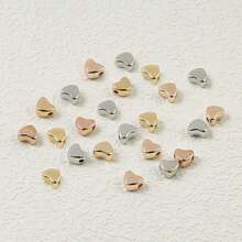 200 颗 CCB 心形星形隔珠，适用于 DIY 珠宝制作、手链、项链、配饰 - 心 - 查看 20