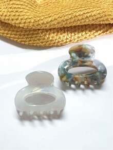 1个/2个/3个/4个装优雅夏季发夹，豹纹发爪，时尚发饰，适合日常发型装饰，波西米亚风配饰 - 彩色 - 查看 20