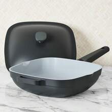 - Cacerola 24 (4.9 Litros) con Tapa - Aluminio Fundido con Recubrimiento Ceramico - Color Gris