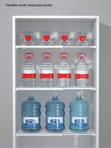 Giá để đồ có thể điều chỉnh - Không cần khoan, tủ quần áo, nhà bếp, phòng tắm có thể mở rộng | Bộ giá để đồ có thể mở rộng tiết kiệm không gian, phù hợp với hầu hết các loại xe RV, làm bằng vật liệu bền, không dùng điện - Nhiều màu - Xem 10