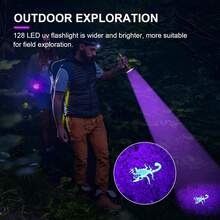 Ultraviolet Blacklight Flashlight, High Power LED Handheld UV Flashlight, Upgraded High Brightness Blacklight Detector, Can Be Used To Detect Dog Urine, Scorpions And Bed Bugs