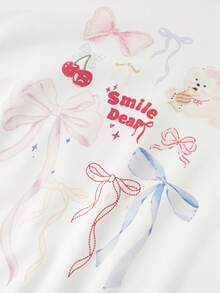 Balabala 女童连帽衫 2025 秋季新款 图案印花T恤 时尚 - 本白 - 查看 5