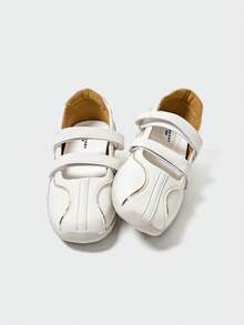 MASKERT 女士休闲鞋，女士圆头钩环运动鞋，女士软底舒适休闲鞋，百搭运动鞋 - 白色 - 查看 4