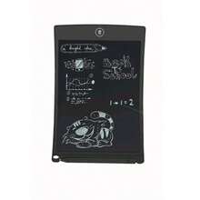 Tableta de escritura LCD plana para dibujar, dibujar, dibujar, cuaderno digital o bloc de notas con bolígrafo, ideal para que niños y estudiantes la usen como borrador en la escuela. - Negro - Ver 1