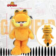GARFIELD 原创加菲猫毛绒玩具欧弟狗加菲猫填充玩偶卡通动漫公仔可爱生日圣诞节儿童礼物 - 彩色 - 查看 10