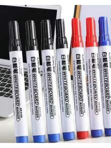 Multi-Color Dry Erase Markers, Vibrant Colors, Easy To Wipe Off Without Leaving Traces, Quick-Drying. A Writing And Annotation Tool For Students And Professionals, Suitable For Classroom Teaching, Art Creation, And Business Meetings. Also An Essential Gift For New Year And Christmas.