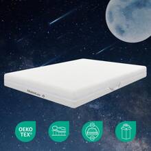 Cold Foam Mattress, 140x200, 7-Zone Comfort, Height 20cm, H2/H3, Ergonomic, With Handles & Washable Cover.