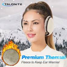 Foldable Fleece Ear Warmers For Outdoor Skiing - B-black+White - View 7