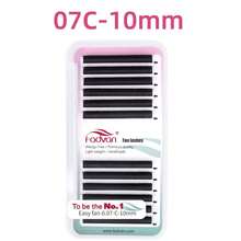 Fadvan Easy Fanning Eyelash 0.05/0.07/0.10 C/D 9-17mm 15-20mm Mix Extensions Blooming Eyelashes Flare Eyelashes Russian Volume Auto Fan Eyelashes Natural Cilia Silk Lashes, Natural, Lash Tech Supplies Lash Clusters, Eyelash Clusters, Individual Eyelashes, Lashes, Fake Lashes - C - View 12