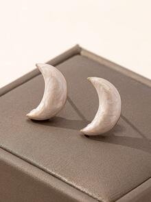 1pair European And American Asymmetrical Geometric Shape Oil Drop Stud Earrings - Geometric Earrings - View 19