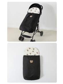 1 sac de dormit pentru cărucior pentru bebeluși, din pânză Oxford, husă caldă rezistentă la vânt, impermeabilă și respirabilă pentru toamnă/iarnă