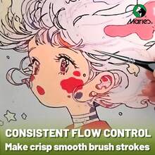 Marie's 00000 Fine Tip Paint Brush Set For Acrylic, Miniature Detail, 3/6/8pcs Nylon Hair Thin Extra Fine Paintbrushes With Triangular Handles, Professional Art Supplies For Watercolor, Craft, Models, Mini Figure, Egg, Rock Art Painting, Line Drawing, Great For Artists & Hobbyists - 00000# - View 7