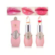 3 Pack Crystal Flower Jelly Lipstick,Magic Color Changing Lipstick,PH Clear Temperature Color Changing Lip Gloss,Lip Balm,Long Lasting Nourishing Moisturizing Lip Stick Set 2 - Multicolor 2 - View 4