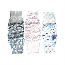 3 件套公狗尿布 - 高吸收性公狗尿布（3 片装） - 可洗腹带，适用于公狗失禁和幼犬训练 - 寶藍色 - 查看 7