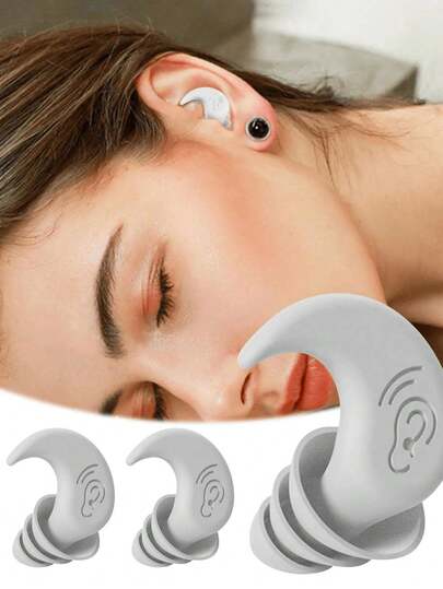 1/2 paire de bouchons d'oreille en silicone anti-bruit blancs, bouchons d'oreille imperméables pour la natation, bouchons d'oreille anti-bruit et insonorisants pour dormir, plonger, surfer, doux et confortables, protègent efficacement les oreilles
