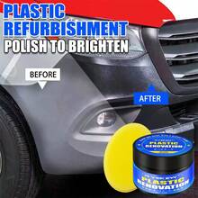 Universelle Auto Kunststoff Reparaturcreme, Gummi Schwärzungspaste, Reifen Schwärzungspaste, zum Reparieren und Entfernen von Verblassen und Oxidationsflecken an Innen- und Außenverkleidungen von Fahrzeugen, geeignet für Autodekorationen, Stoßfänger und Außenspiegelgehäuse. - Verschiedenfarbig - Übersicht 8