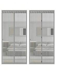 1pc Magnetic Screen Door, Magnetic Closure Mesh Screen, Breathable Anti-Insect, RV Accessories, Thick Mesh, Pet & Friendly, Multiple Sizes Available, Self-Sealing Anti-Mosquito, Suitable For Front Door, Sliding Door, Fly Screen, Fly Curtain, RV Accessories, Fly Net, Mosquito Net, Pet Screen Door - Multicolor - View 6