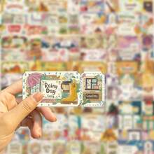 50 张梦想票贴纸美观贴纸高品质贴纸贴花剪贴簿、日记本、笔记本电脑、保险杠、滑板、水瓶、电脑、手机贴纸可以为您的生活带来很多乐趣，是送给成人的完美礼物 - 彩色 - 查看 4