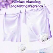 5-In-1 Lavender Laundry Detergent Pods, Concentrated Laundry Balls, Long-Lasting Fragrance, Heavy-Duty Stain Removal, Antibacterial & Deodorizing, Fabric Softener, Scented Pearls, Laundry Liquid, Water-Soluble Capsules, Suitable For All Washing Machines