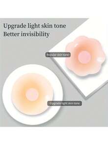 10 Reusable Seamless Silicone Nipple Covers - Invisible, Self-Adhesive, Anti-Convex Breast Patches For Women - Comfortable, Breathable, And Easy To Clean Bra Accessories(2/10pcs)