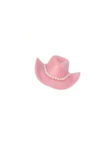2pcs Bohemian-Style Western Cowboy Mini Hats Western Rhinestone Cowboy Hats Western Pearl Cowboy Hats Neon-Colored Women's Cowboy Hats Disco Party Hats Role-Playing Costume Accessories Party Hair Accessories Cowboy-Themed Hats