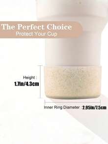 Customized Anti-Slip Bottom Protective Cover, Silicone Protective Case And Cup Sleeve Set, Fits 12-40 Oz Universal Insulated Tumblers, Also Fits Vacuum Flasks, Wide Mouth Water Bottles And Stainless Steel Bottles, Non-Slip Base, Suitable As Valentine's Day, Women's, Mother's Day, Thanksgiving, Christmas And Other Holiday Gifts - Lady Cup Accessories, Tumbler, Water Bottle Bottom Protective Cover, Cup Accessories - Multicolor - View 7