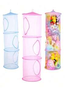 Socks Clothing Storage Net Or Hammock, 1 Piece Hanging Plush Animal Storage 3 Compartments Toy Net Hammock For Plush Animal Storage Net Material Animal Hammock Suitable For Children Girls Room When Not In Use, It Can Be Compressed And Does Not Take Up Storage Space Decoration (Suitable For Small Dolls) Bedroom, Storage Box, Home Storage, Women's White T-Shirt, Women's Black Pants, Women's Winter Clothes, Dresses,