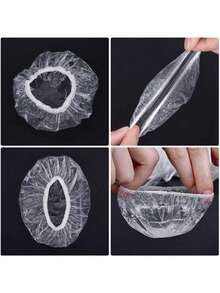 100/200Pcs Disposable Ear Cover Waterproof Bath Shower Hair Dyeing Ear Protector Shield Earmuffs Caps Barber Tools Salon Accessories