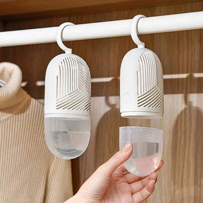 Hangable Reusable Dehumidifiers (6-Pack) – ABS Plastic With Hooks,  Adsorbent, No Plug-In, Ideal For Bedroom, Bathroom & Closet, Moisture Proof Accessory