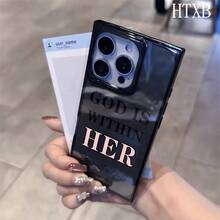 Funda con diseño de bloques con los Salmos de la Biblia, compatible con los modelos 16 Pro, 16, 15 Pro, 14, 14 Plus, 13, 13 Pro y 12 Pro. Serie 12 Pro. Diseño antigolpes con cobertura total, gran orificio, marco liso brillante y detalles llamativos. - Negro - Ver 5