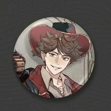 1 Piece, Spell Back To Battle Haikyu Badge, Expression Pack, Tinplate Laser Bar, 58mm Badge, Pin, Brooch, DIY Button Technology. - Multicolor - View 13