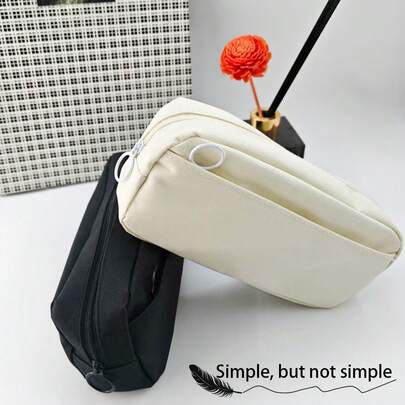 1 قلم رصاص من قماش أكسفورد مزدوج الطبقات سعة كبيرة. صُنع هذا القلم الرصاص من مادة أكسفورد قوية، مما يوفر متانة استثنائية. تصميمه المزدوج الطبقات يوفر مساحة كافية لتنظيم جميع القرطاسية بشكل منظم، من أقلام الرصاص والأقلام إلى المحايات والمسطرات، استخدام متعدد الوظائف، حقيبة تخزين جميلة متعددة الوظائف، قلم رصاص، عودة إلى المدرسة