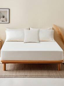 半只柔软枕套，多种尺寸可选，信封式封口，防皱、防褪色、防污渍，适用于卧室、沙发、客厅装饰，不含枕芯，颜色：白色、黑色、卡其色、灰色，秋季装饰，房间装饰 - 白色 - 查看 9