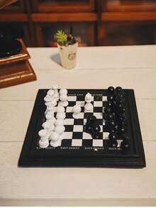 4.8cm Dollhouse Mini International Chess Set, Luxury Black & White Metal Chessboard, Black & White Chess Pieces, Chess Strategy Game, Mini Model Puzzle Props, Miniature BJD Scene, Fashionable Mini Chess, Miniature Home Decor Scene, Realistic Metal Chessboard & Pieces, Miniature Home Decor Props & Accessories - Multicolor - View 7