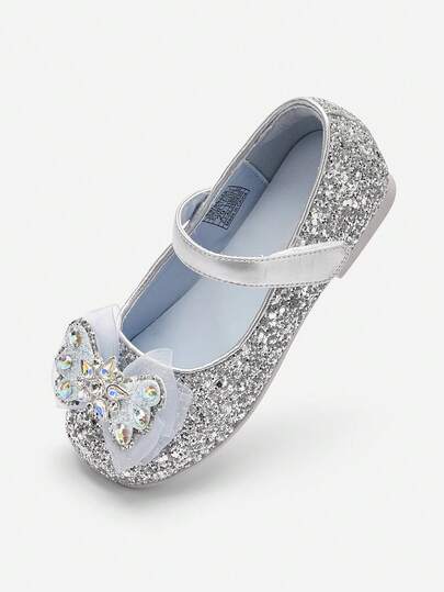 Balabala Girls Bow Sandals 2025 Spring/Autumn Dress Shoes - Sweet & Stylish