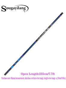 SOUGAYILANG Basic/Lightweight Portable Carbon Fiber Fishing Rod, Stream Rod, Short Section Rod - Blue - View 13