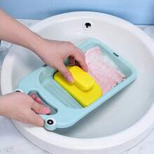 Thick Slouchy Mini Dorm Socks, Non-Slip Laundry Scrub Board Household Appliance